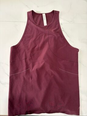 lululemon athletica Maroon Performance Tank Top